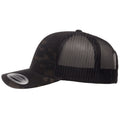 Black Multicam - Side - Flexfit by Yupoong Multicam Retro Trucker Cap