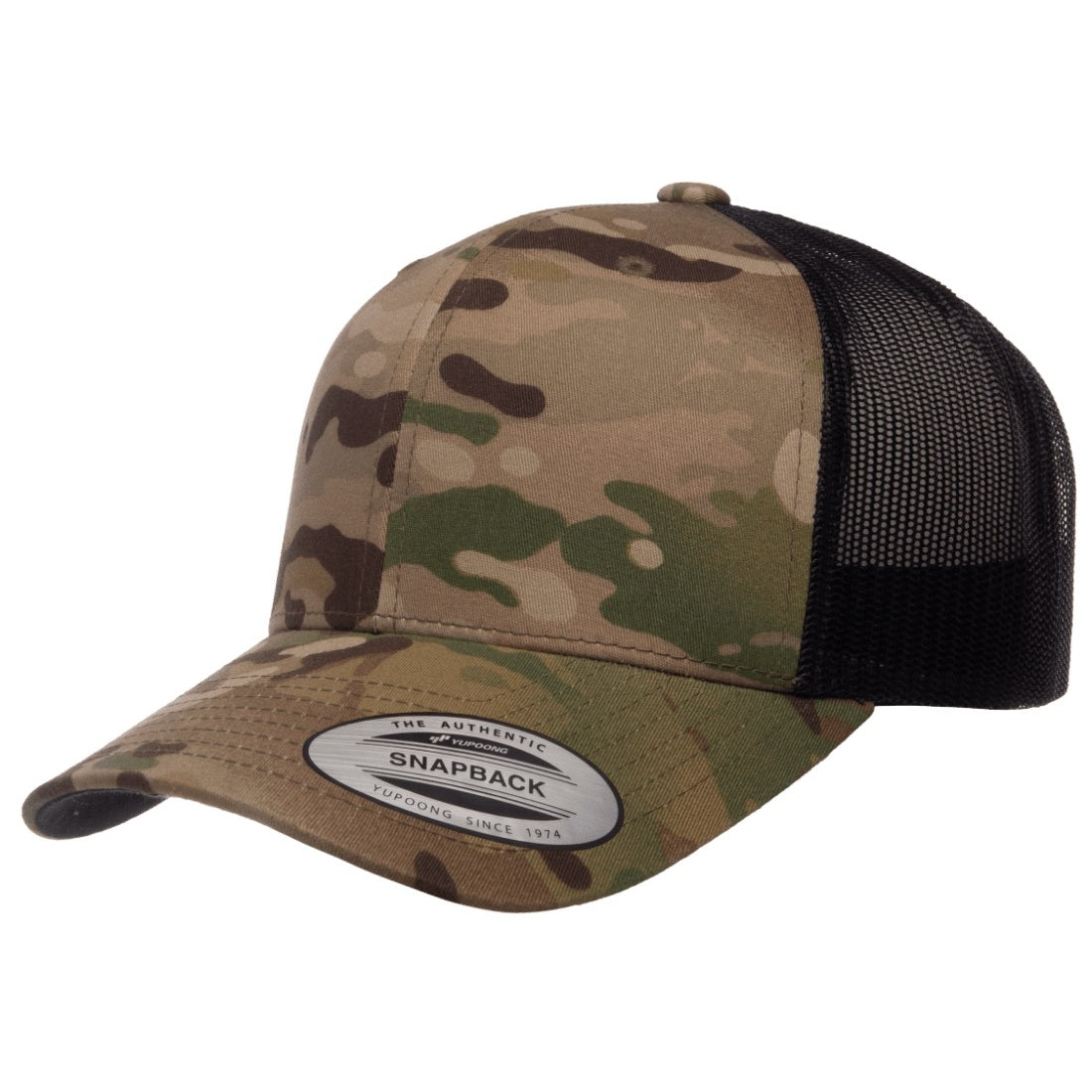 Multicam - Pack Shot - Flexfit by Yupoong Multicam Retro Trucker Cap