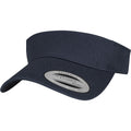Navy - Front - Flexfit By Yupoong Curved Visor Cap