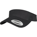 Black - Front - Flexfit By Yupoong Curved Visor Cap