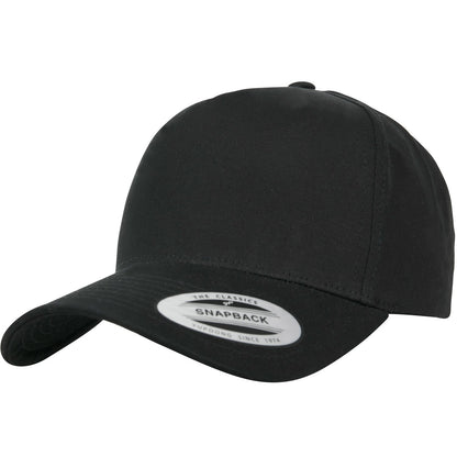 Black - Front - Flexfit By Yupoong 5 Panel Classic Snapback Cap