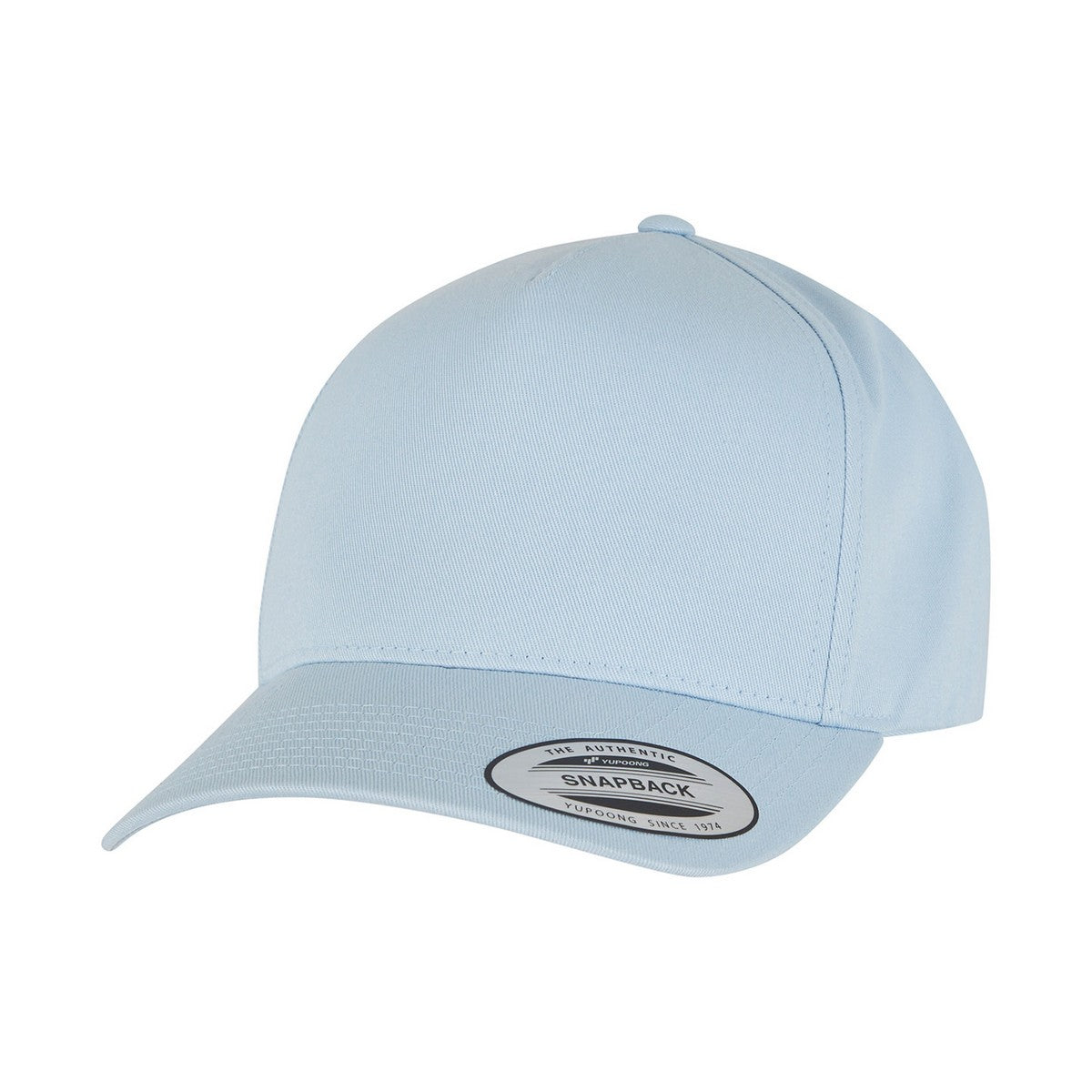 Light Blue - Front - Flexfit By Yupoong 5 Panel Classic Snapback Cap