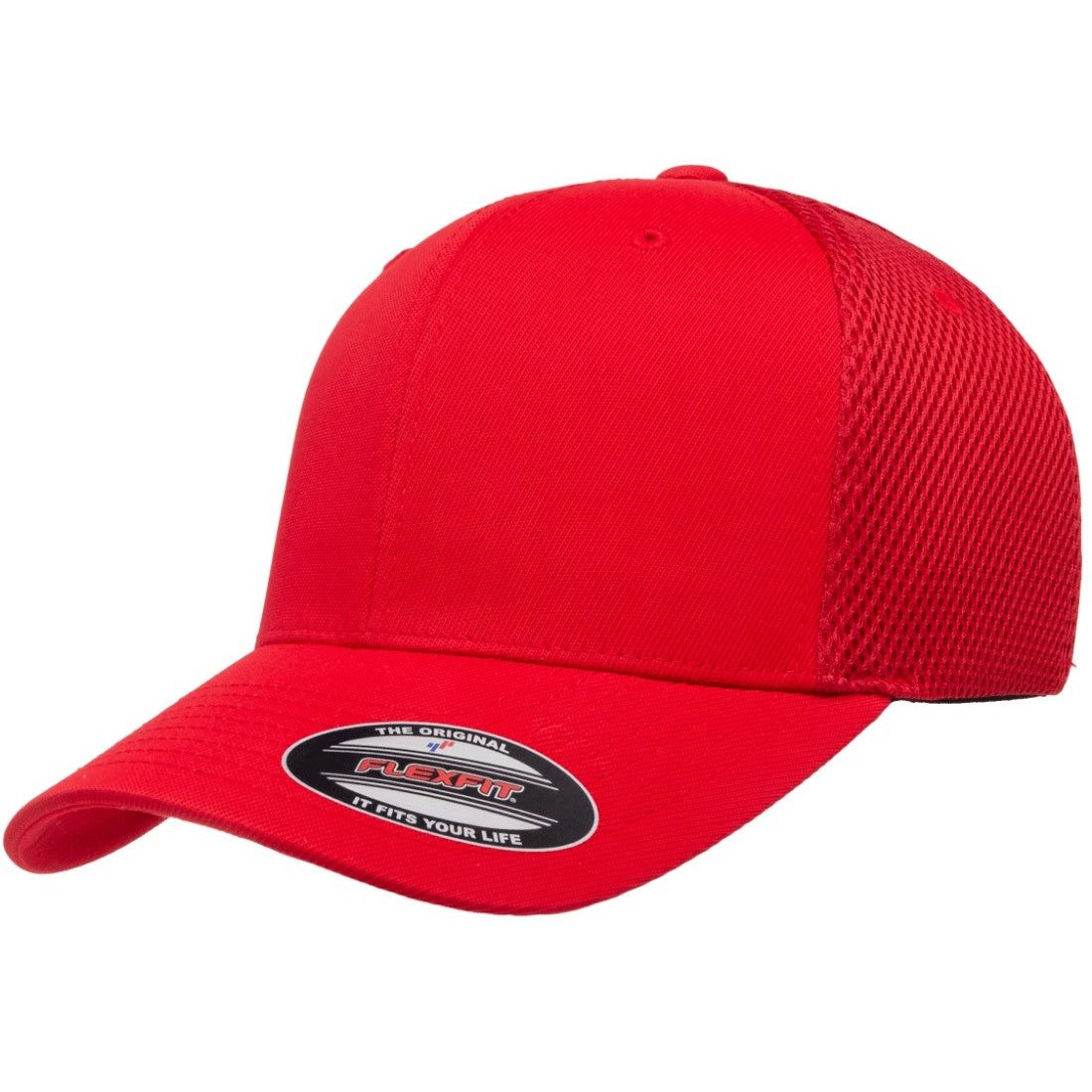 Red - Pack Shot - Flexfit By Yupoong Flexfit Tactel Mesh Cap