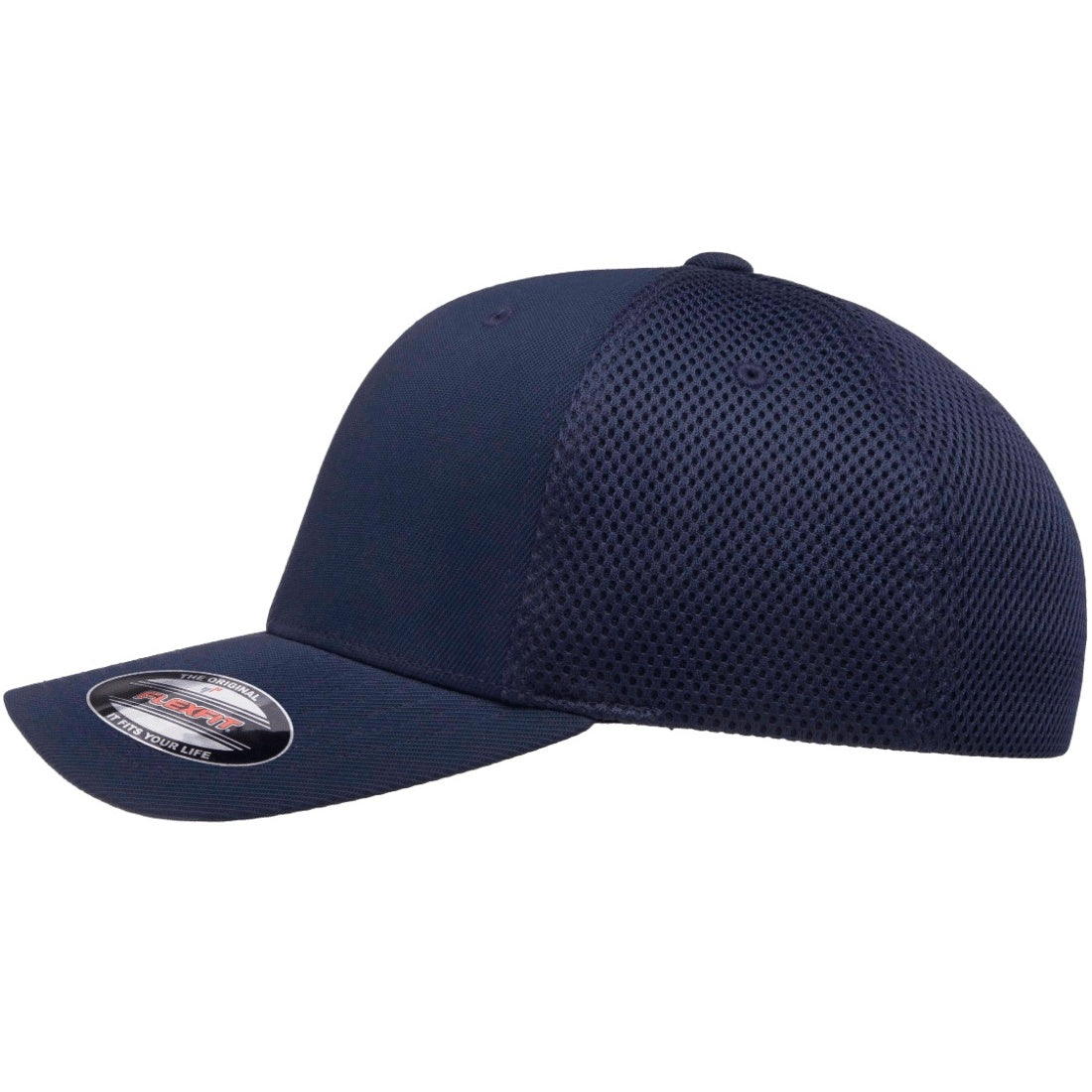 Navy - Side - Flexfit By Yupoong Flexfit Tactel Mesh Cap