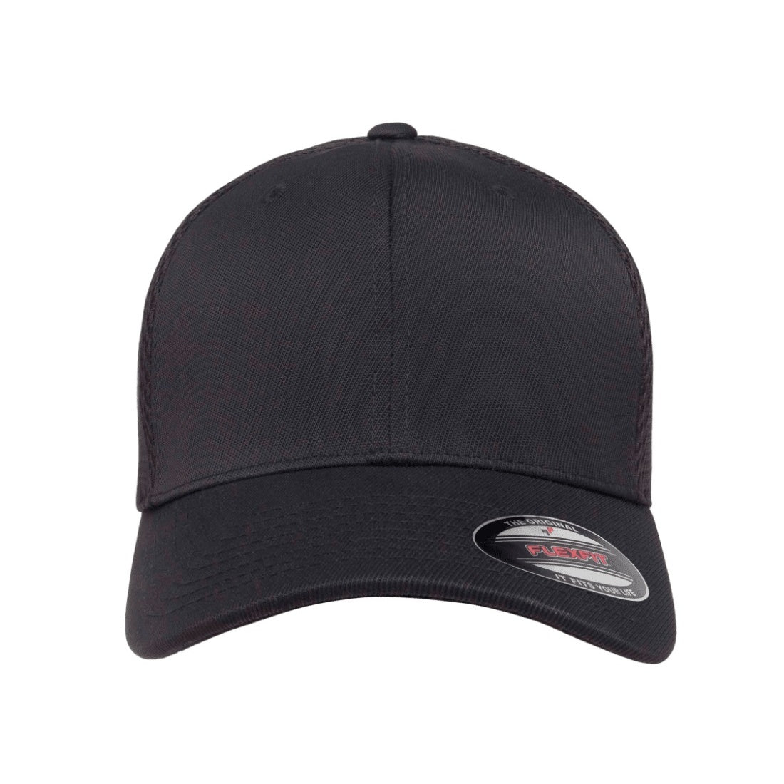 Black - Front - Flexfit By Yupoong Flexfit Tactel Mesh Cap