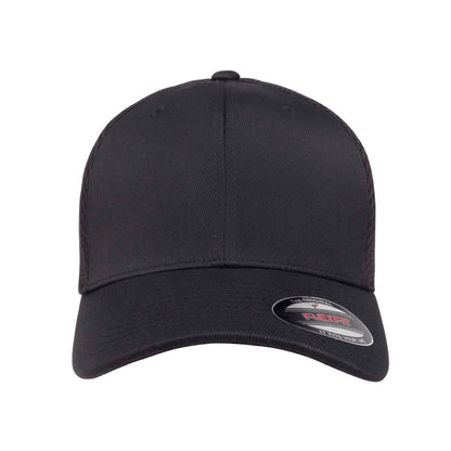 Black - Front - Flexfit By Yupoong Flexfit Tactel Mesh Cap