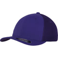Purple - Front - Flexfit By Yupoong Flexfit Tactel Mesh Cap