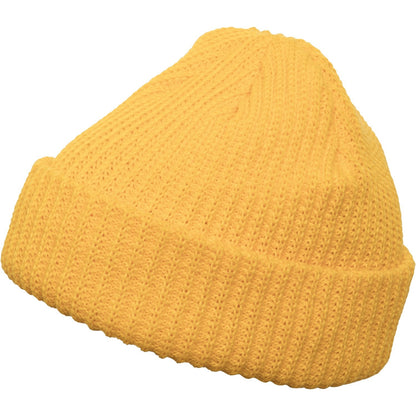 Gold - Front - Flexfit By Yupoong Rib Beanie