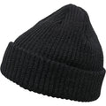 Black - Front - Flexfit By Yupoong Rib Beanie