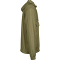 Olive - Side - Build Your Brand Unisex Adults Basic Pullover Jacket