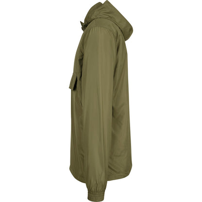 Olive - Lifestyle - Build Your Brand Unisex Adults Basic Pullover Jacket