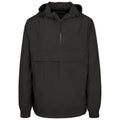 Black - Front - Build Your Brand Unisex Adults Basic Pullover Jacket