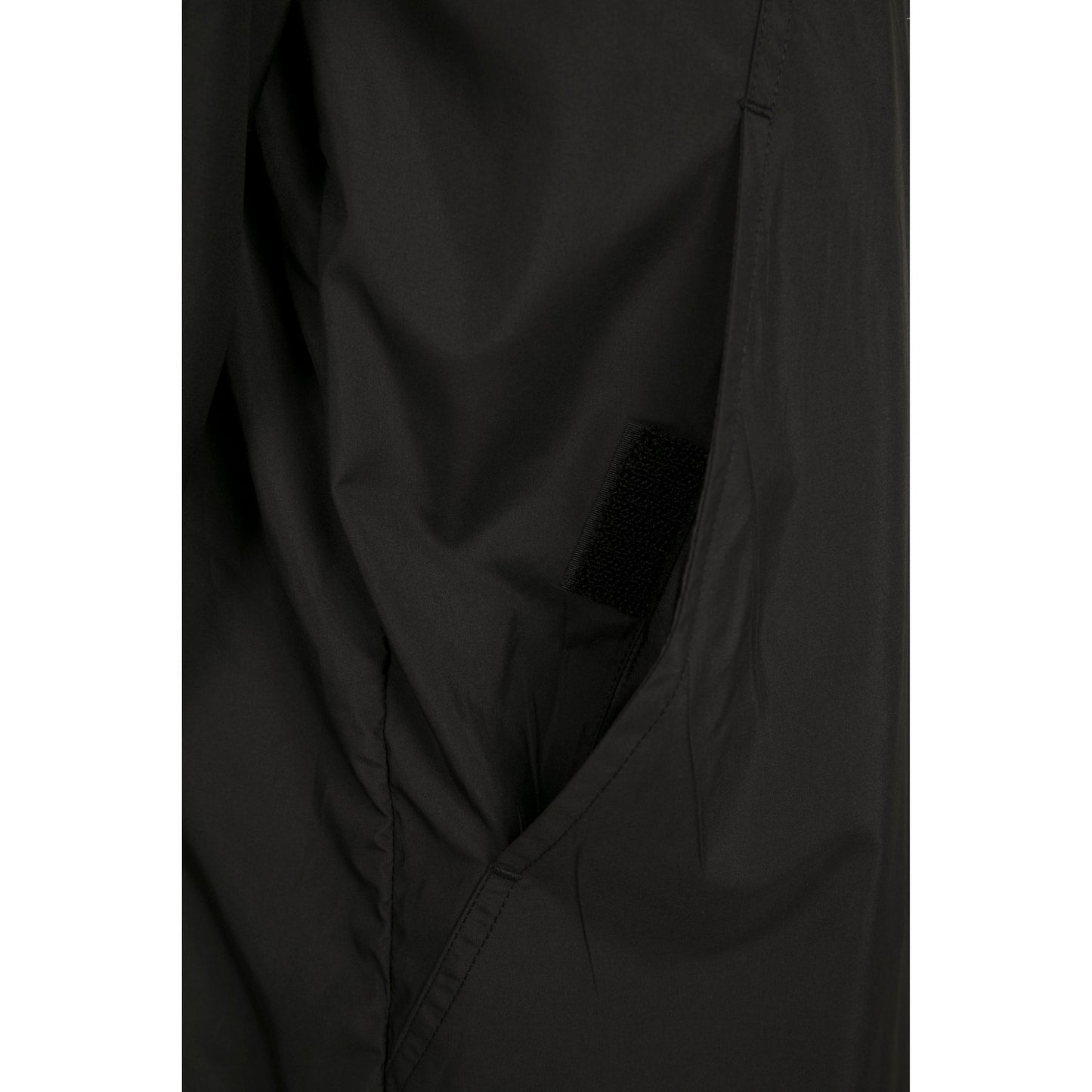 Black - Close up - Build Your Brand Unisex Adults Basic Pullover Jacket