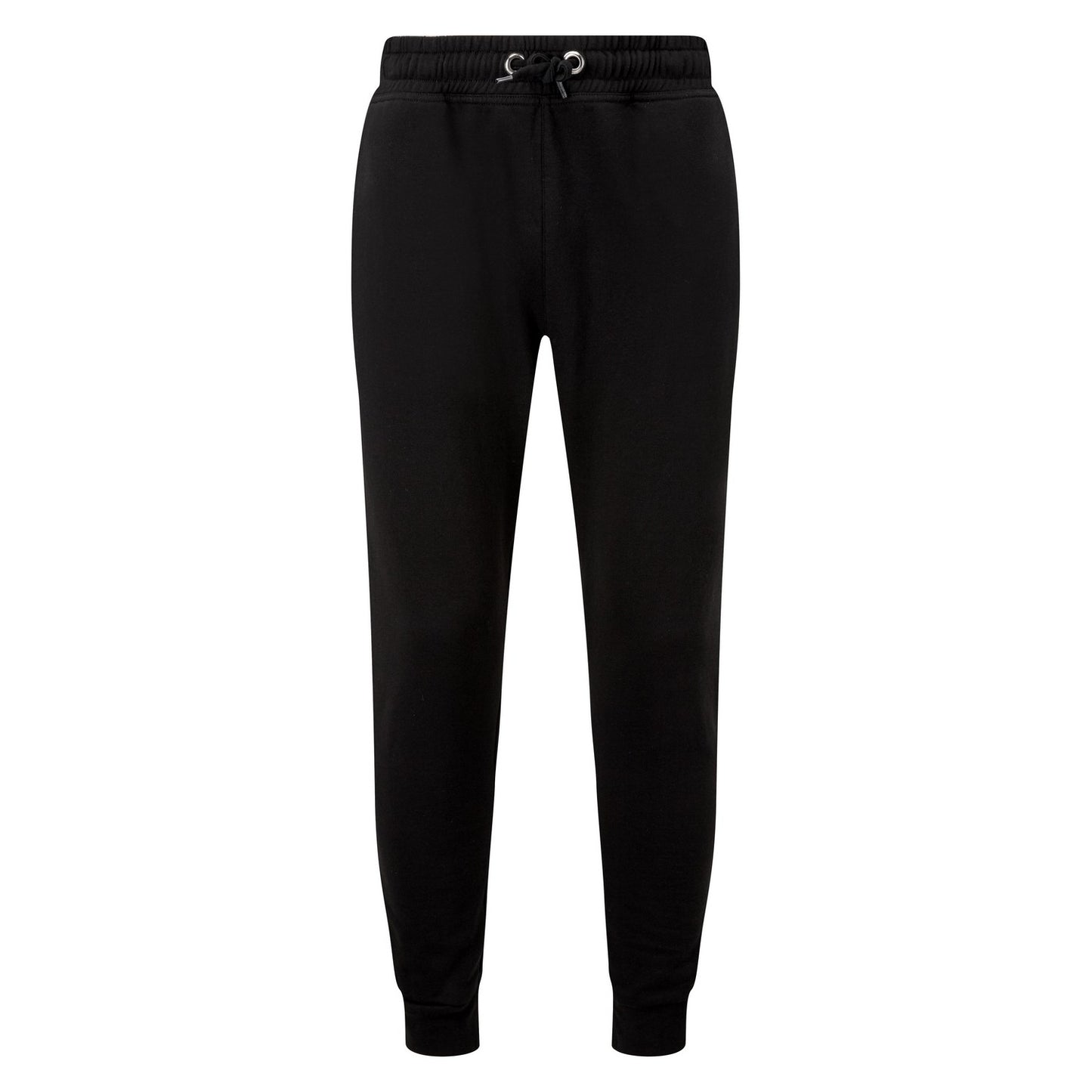 Black - Front - TriDri Unisex Adults Fitted Joggers
