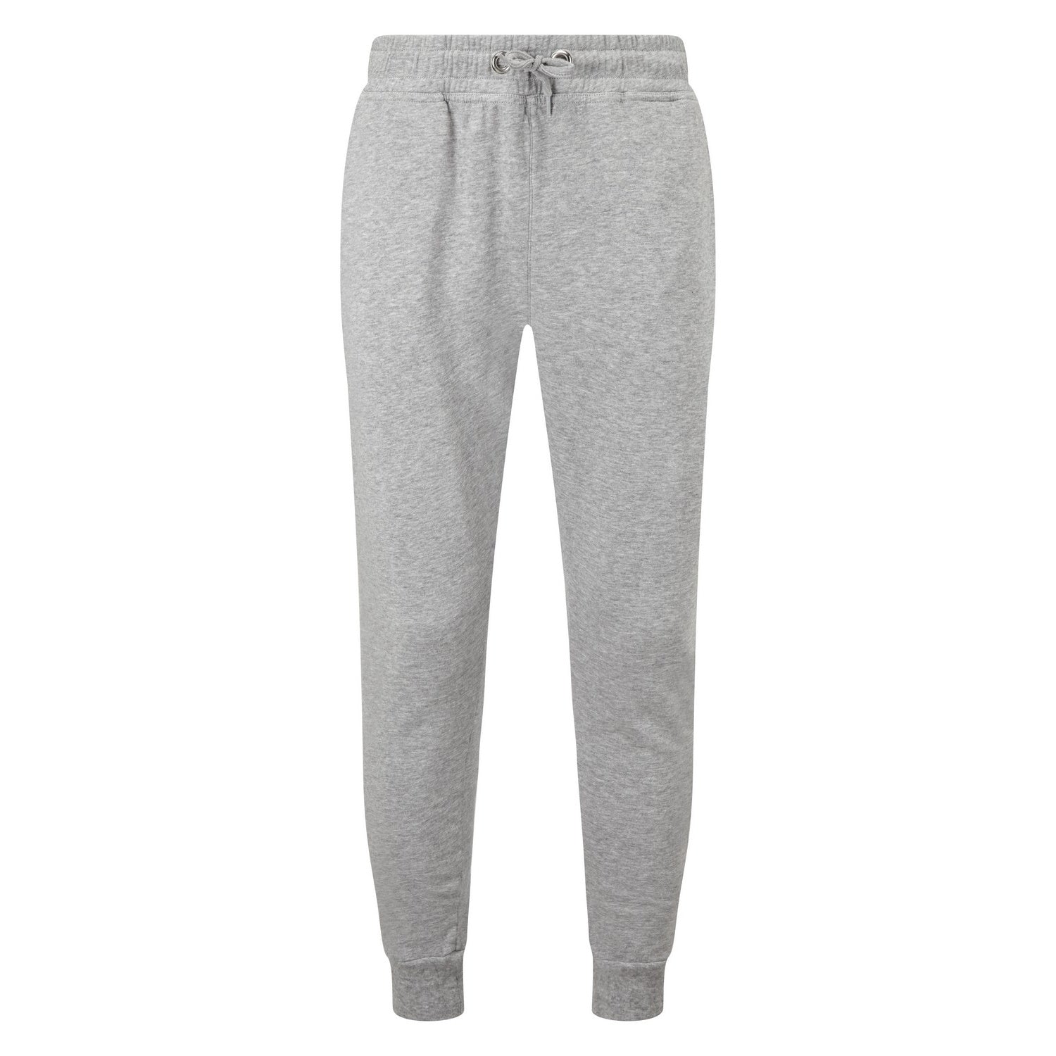 Heather Grey - Front - TriDri Unisex Adults Fitted Joggers