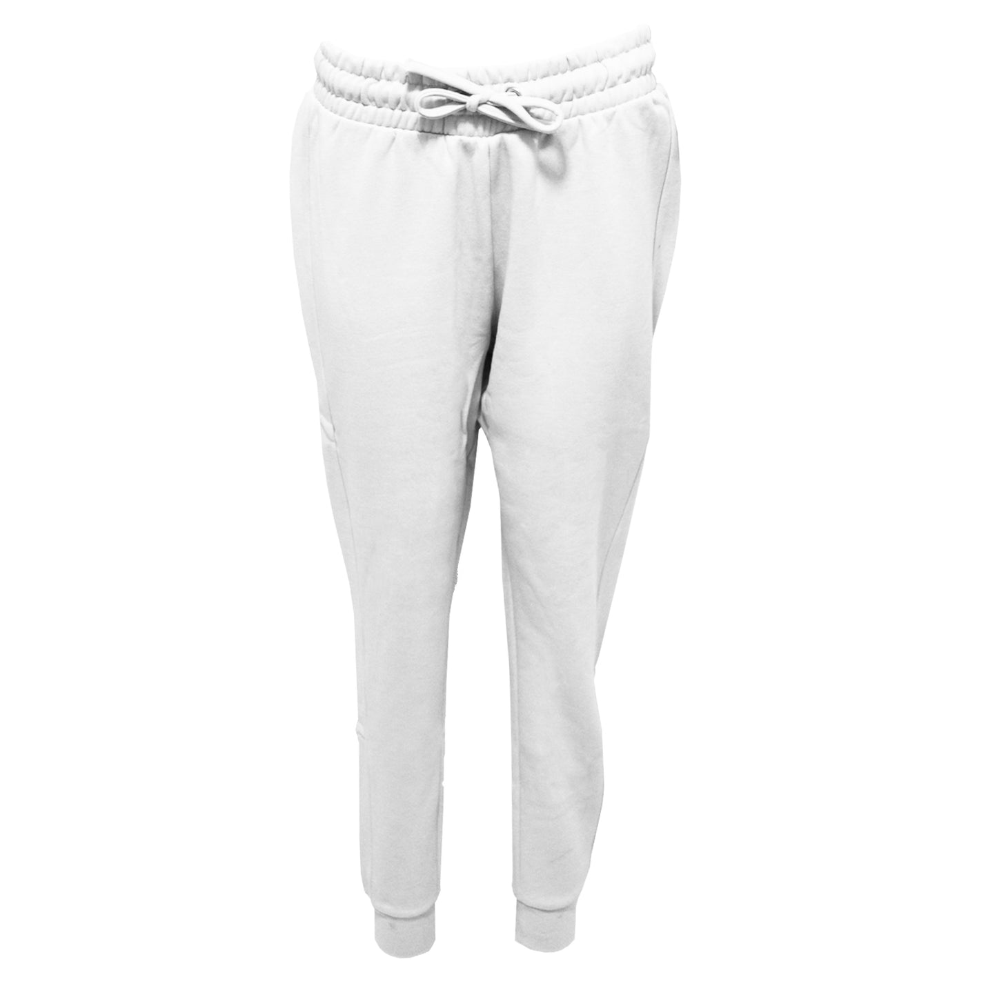 White - Front - TriDri Womens-Ladies Fitted Joggers