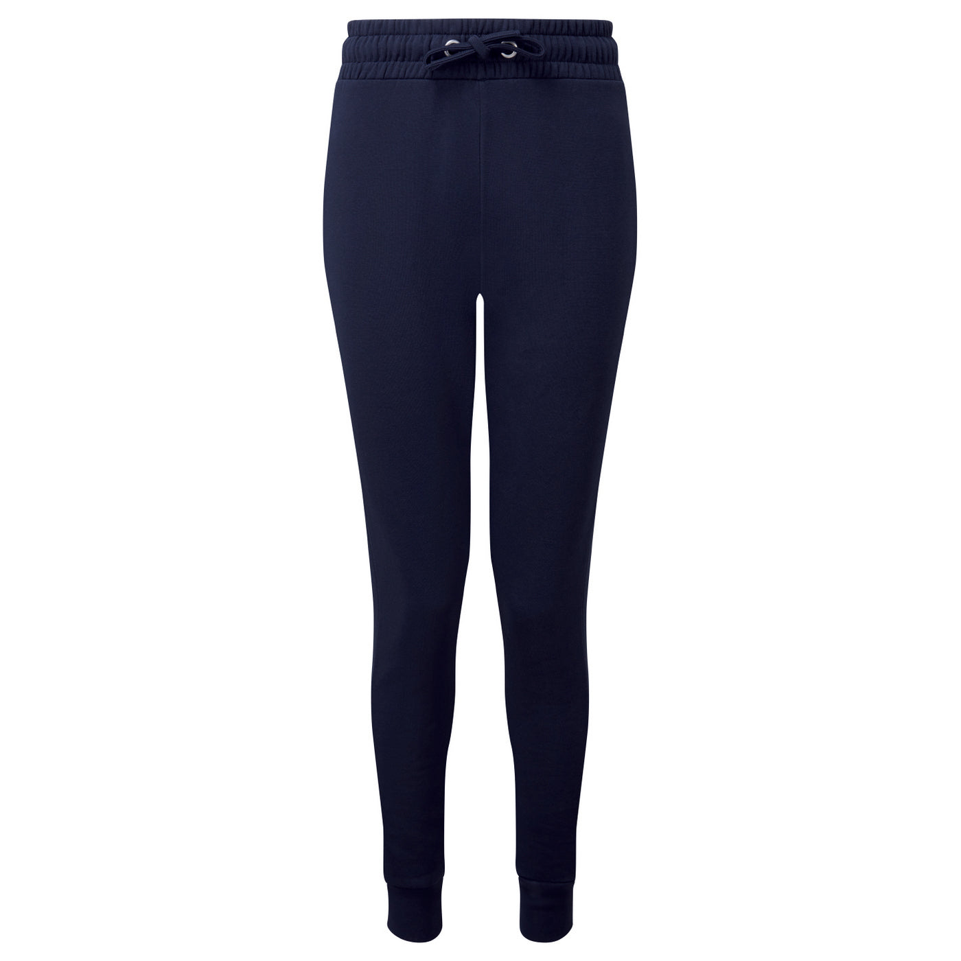 Navy - Front - TriDri Womens-Ladies Fitted Joggers