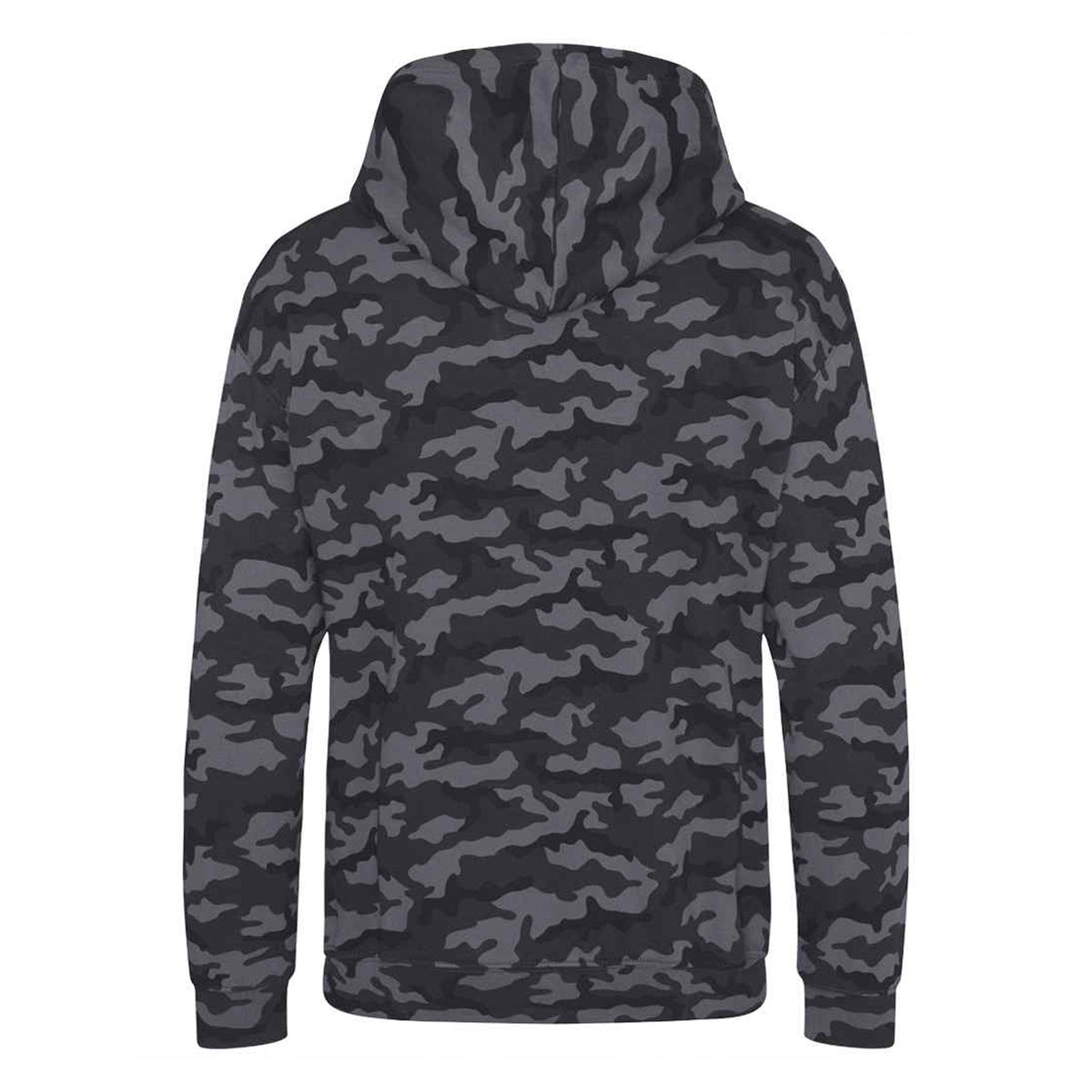 Black Camo - Back - Awdis Childrens-Kids Camo Hoodie
