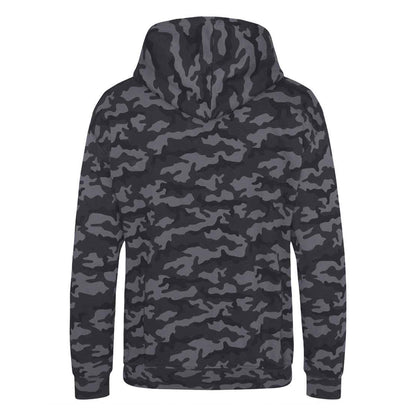 Black Camo - Back - Awdis Childrens-Kids Camo Hoodie