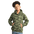 Green Camo - Back - Awdis Childrens-Kids Camo Hoodie