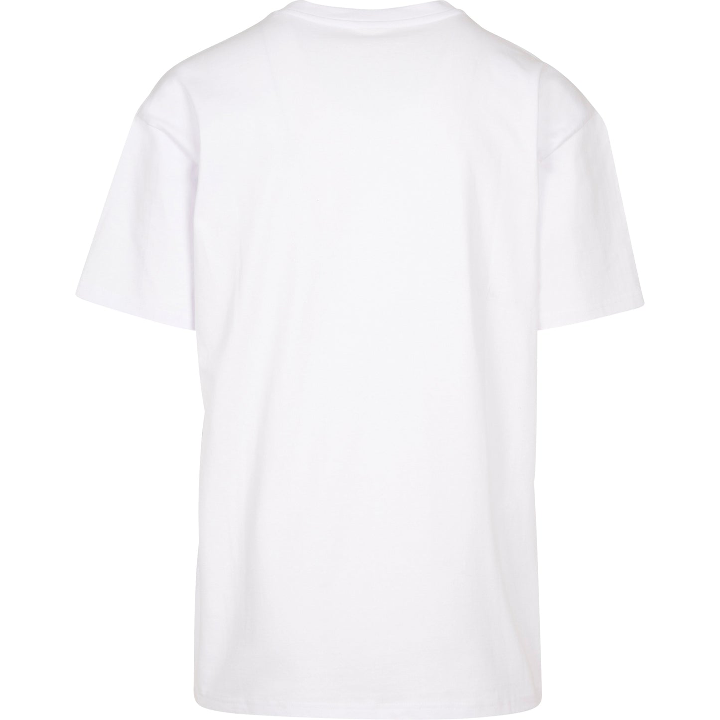 White - Back - Build Your Brand Unisex Adults Heavy Oversized Tee