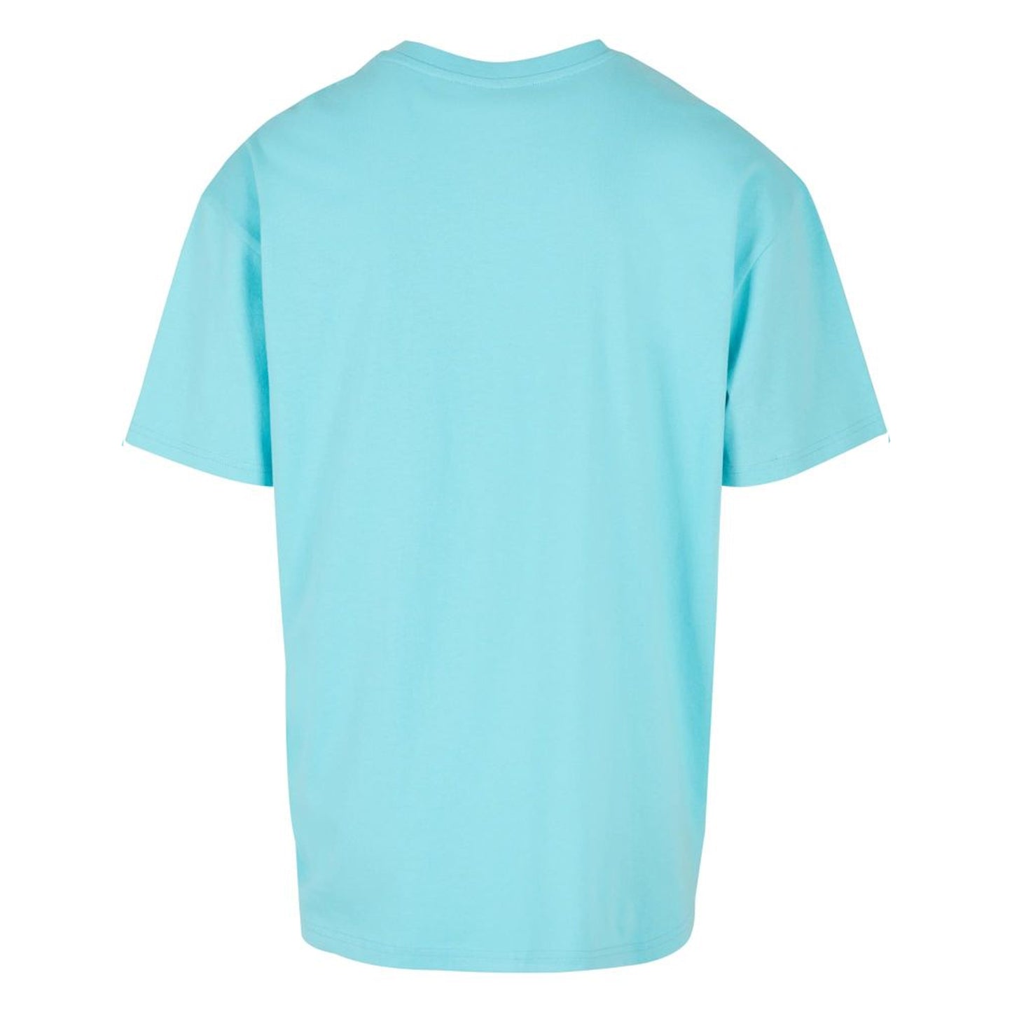 Beryl Blue - Back - Build Your Brand Unisex Adults Heavy Oversized Tee