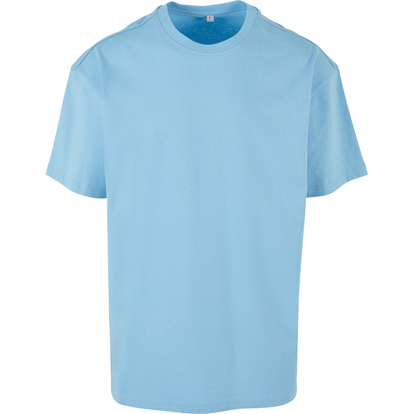 Baltic Blue - Front - Build Your Brand Unisex Adults Heavy Oversized Tee