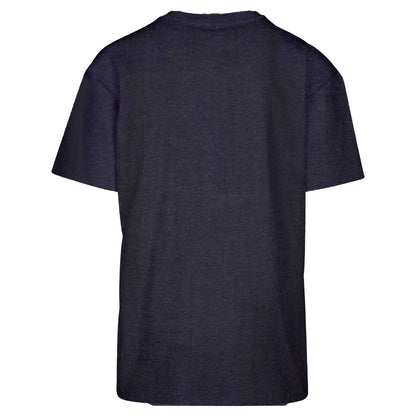 Navy - Back - Build Your Brand Unisex Adults Heavy Oversized Tee