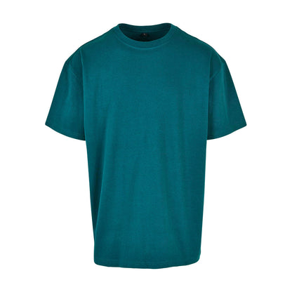 Retro Green - Front - Build Your Brand Unisex Adults Heavy Oversized Tee