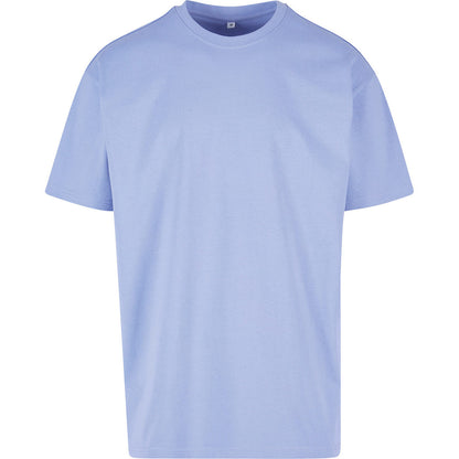 Viola Blue - Front - Build Your Brand Unisex Adults Heavy Oversized Tee