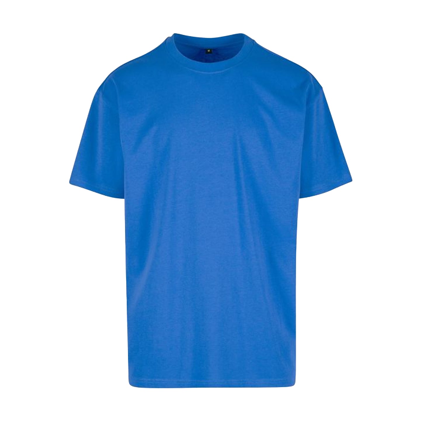 Intense Blue - Front - Build Your Brand Unisex Adults Heavy Oversized Tee