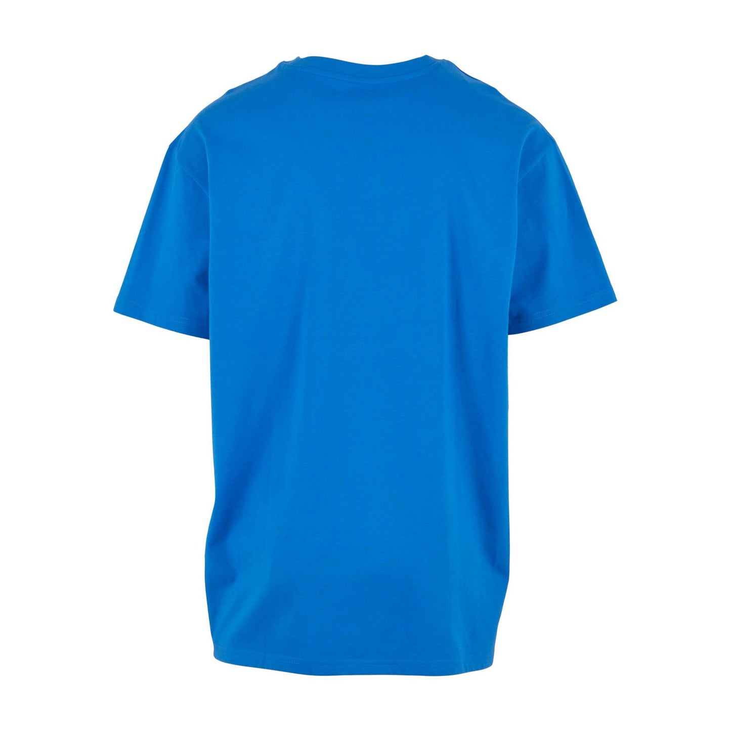 Intense Blue - Side - Build Your Brand Unisex Adults Heavy Oversized Tee