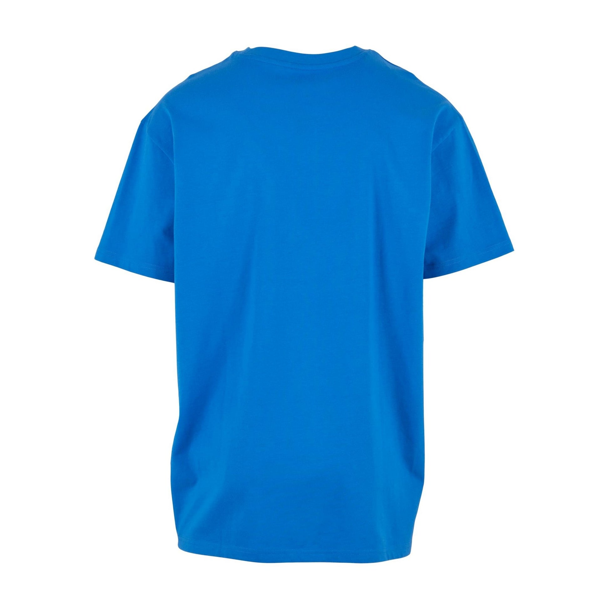 Intense Blue - Side - Build Your Brand Unisex Adults Heavy Oversized Tee