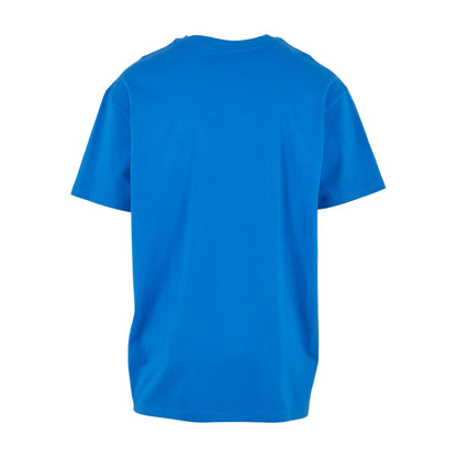 Intense Blue - Side - Build Your Brand Unisex Adults Heavy Oversized Tee