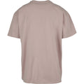 Dusk Rose - Back - Build Your Brand Unisex Adults Heavy Oversized Tee