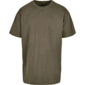 Olive - Front - Build Your Brand Unisex Adults Heavy Oversized Tee