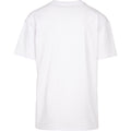 White - Back - Build Your Brand Unisex Adults Heavy Oversized Tee