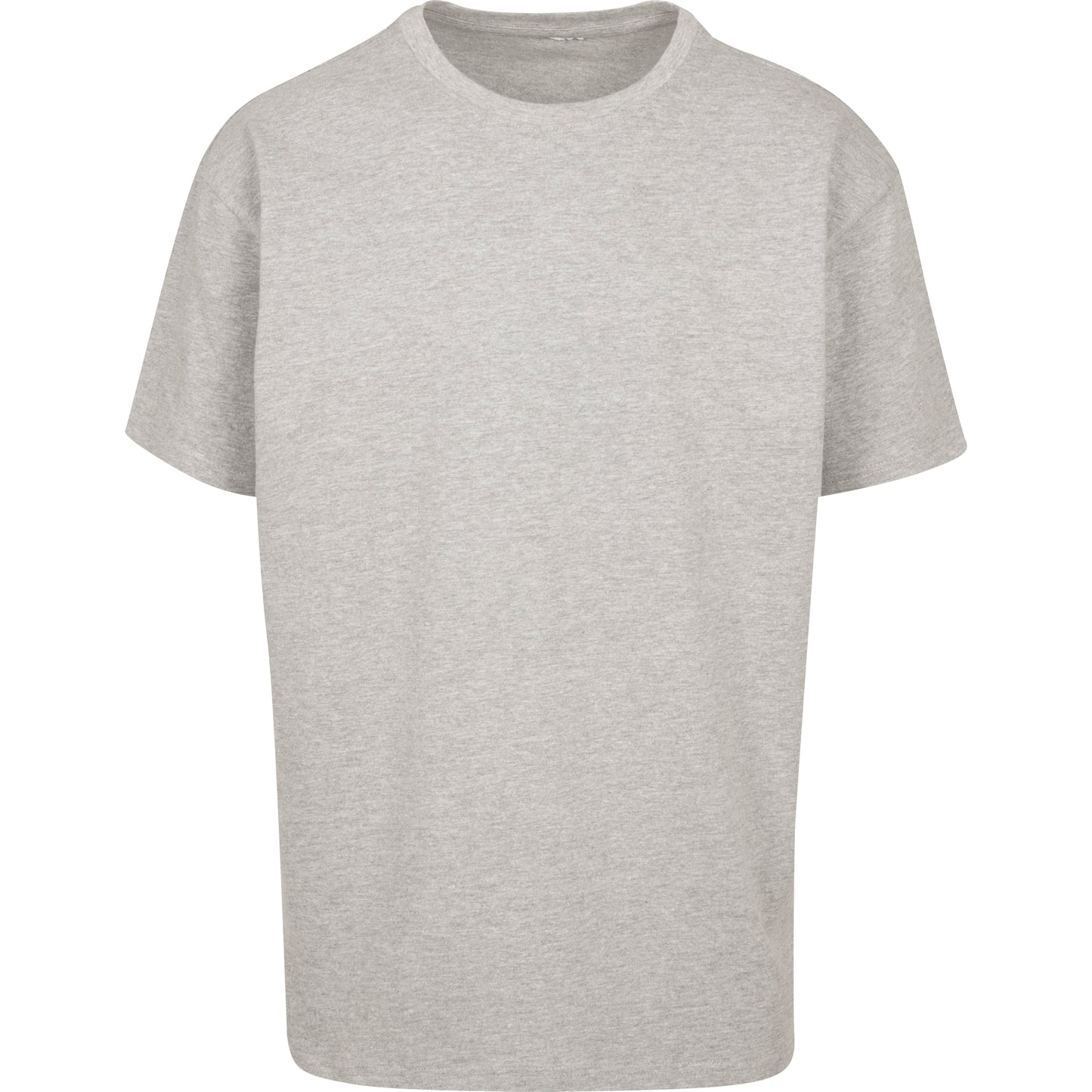 Grey - Front - Build Your Brand Unisex Adults Heavy Oversized Tee