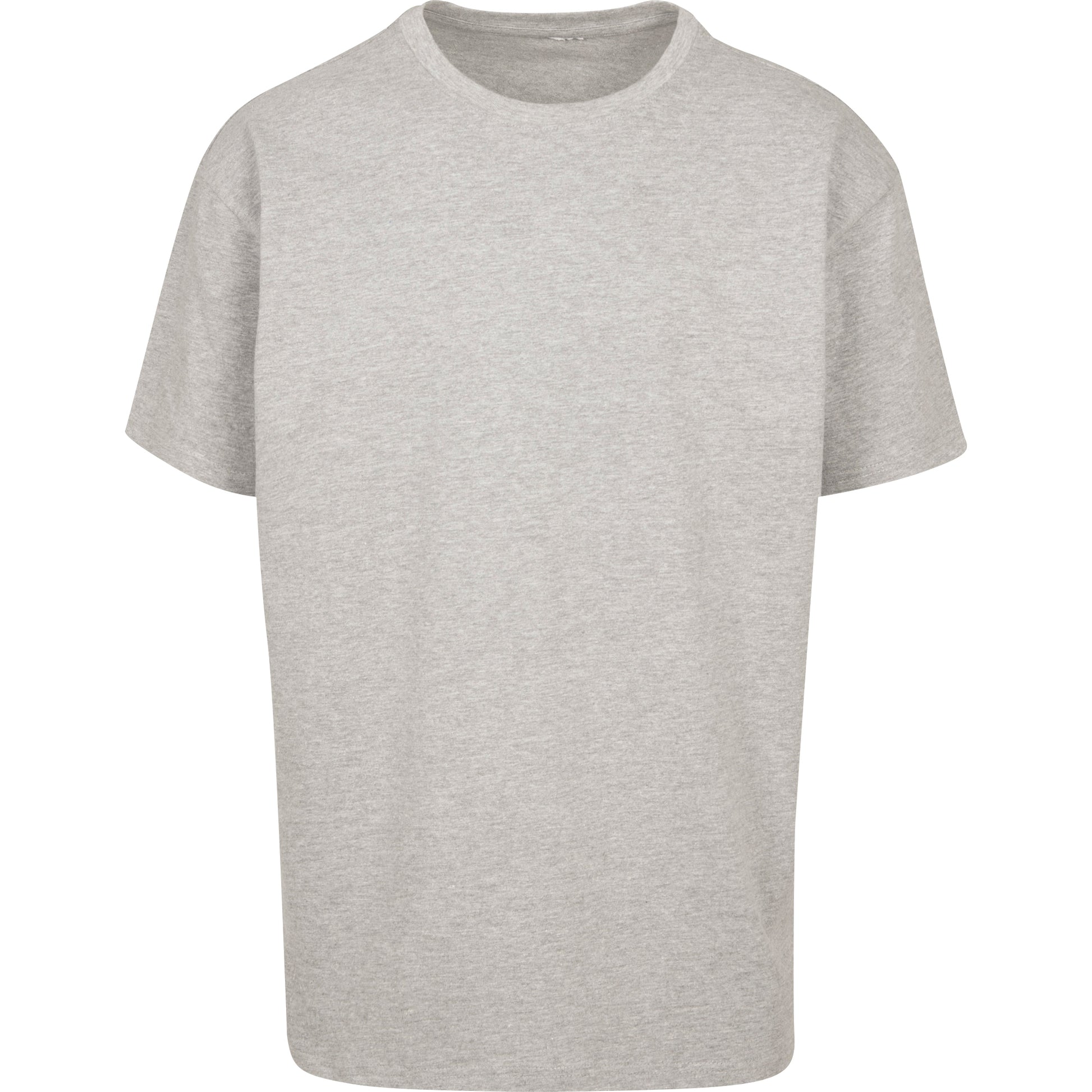Grey - Front - Build Your Brand Unisex Adults Heavy Oversized Tee