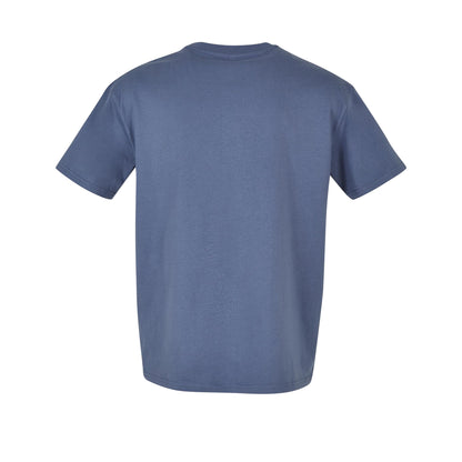 Vintage Blue - Back - Build Your Brand Unisex Adults Heavy Oversized Tee