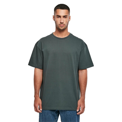 Bottle Green - Lifestyle - Build Your Brand Unisex Adults Heavy Oversized Tee