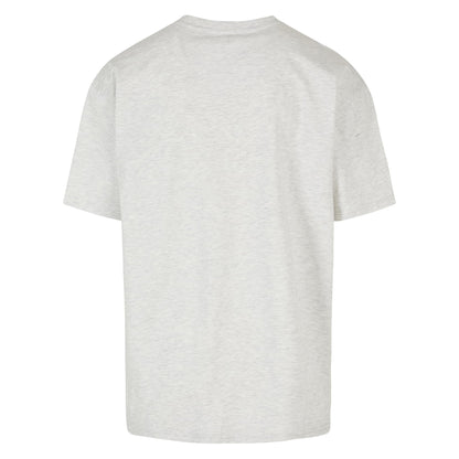 Light Grey - Back - Build Your Brand Unisex Adults Heavy Oversized Tee