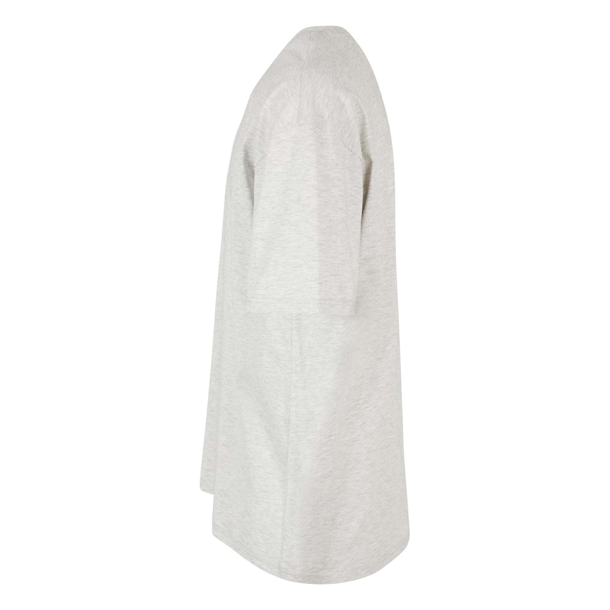 Light Grey - Side - Build Your Brand Unisex Adults Heavy Oversized Tee