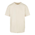 Sand - Front - Build Your Brand Unisex Adults Heavy Oversized Tee