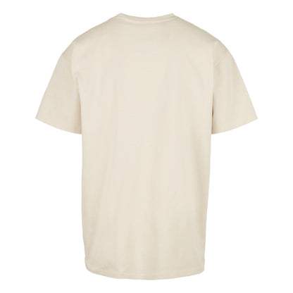 Sand - Back - Build Your Brand Unisex Adults Heavy Oversized Tee
