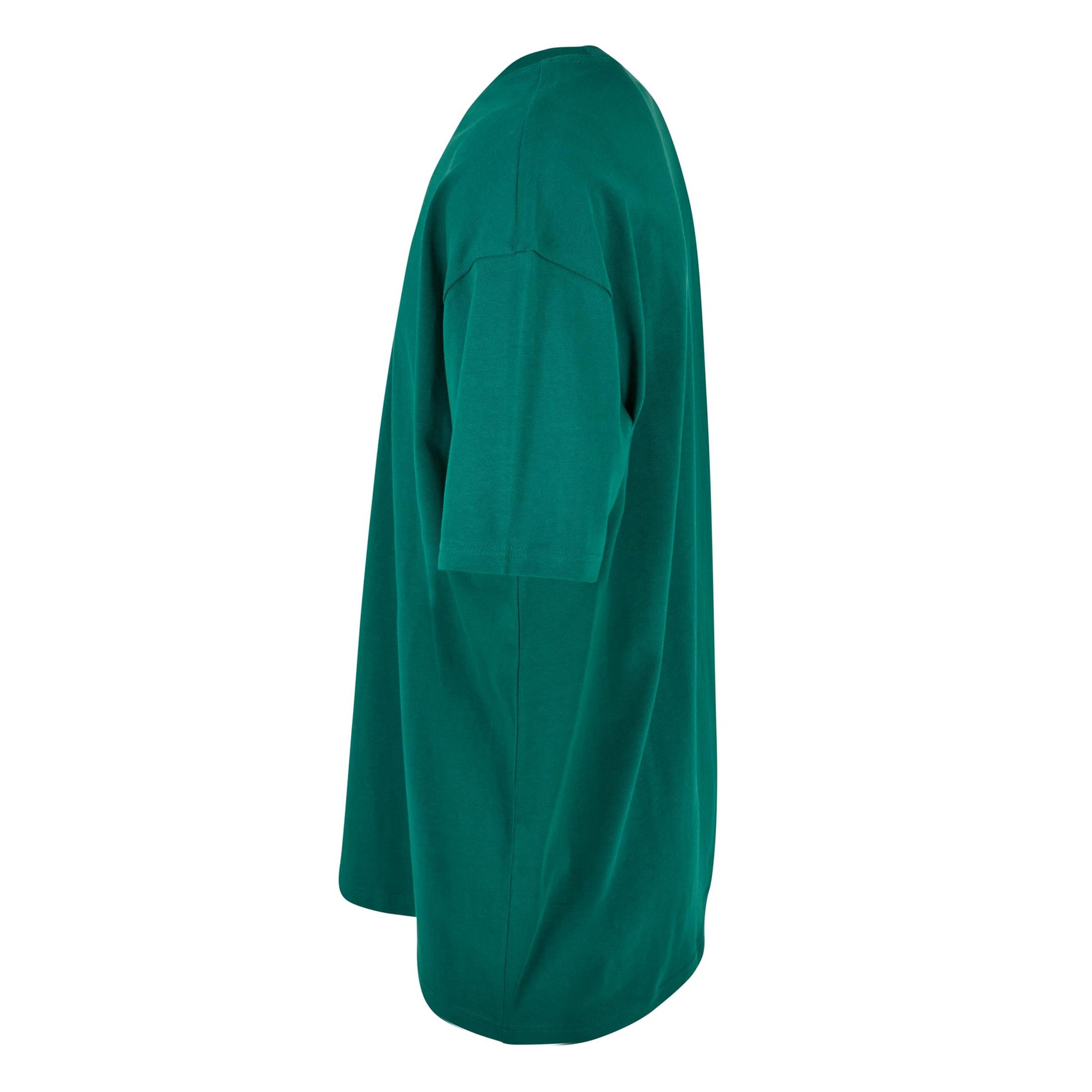 Green - Side - Build Your Brand Unisex Adults Heavy Oversized Tee