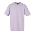 Lilac - Front - Build Your Brand Unisex Adults Heavy Oversized Tee