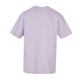 Lilac - Back - Build Your Brand Unisex Adults Heavy Oversized Tee