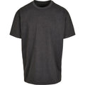 Charcoal - Front - Build Your Brand Unisex Adults Heavy Oversized Tee
