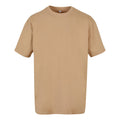 Union Beige - Front - Build Your Brand Unisex Adults Heavy Oversized Tee